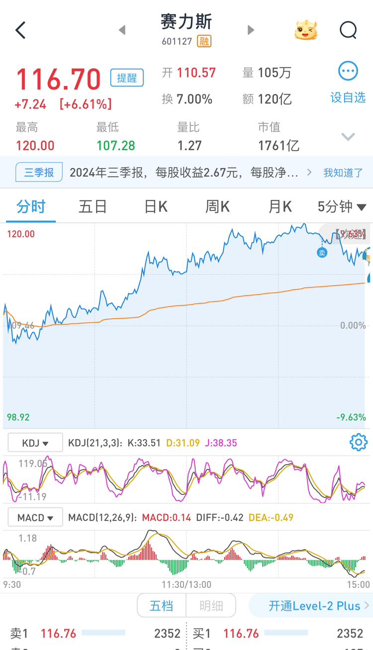 20241031 清仓啦！润和+赛力斯卖在最高位