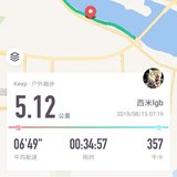 8.15 跑了5.12km