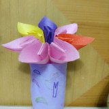 #废物利用#和女儿DIY花瓶，亲子制作太阳花