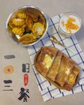 早餐²⁰²⁴/₁ ₁₂☀️手抓饼+烤南瓜+玉米+芒果酸奶