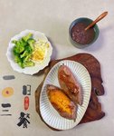 早餐🍠²⁰²³/₁₁ ₀₆红豆粥+烤红薯+西兰花+煎蛋