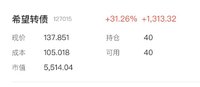 【小花】前阵子入手的可转债，涨了30%！