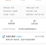 不到一个月，收益5%（105元）退出