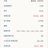 新北转债12月12日申购，建议申购★★★★