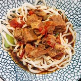 牛肋条做法之二：红烧牛肉面