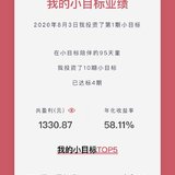 小目标是我目前的投资首选