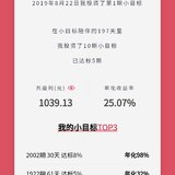 我的小目标业绩，年化25%