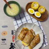 早餐²⁰²⁴/₀₃ ₀₄☁️
手抓饼+小米粥+鸡蛋+玉米