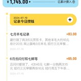 记录了两个月的羊毛