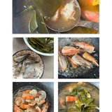 快手菜分享～鲜虾海带汤