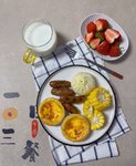 早餐²⁰²³/₁₂ ₂₀🌤
包子+蛋挞+脆皮肠+玉米+草莓