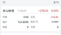 丰山转债+278.04