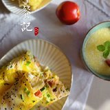 早餐｜2023年5月25日鸡蛋卷饼 玉米 小米粥