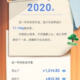 2020支付宝账单 还有比我少的吗😃