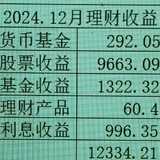 2024.12月理财收益