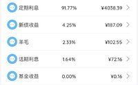 2022年10月理财收益：4400.35