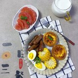 早餐²⁰²³/₁₁ ₂₇🌤蛋挞+脆皮肠+蛋