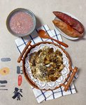 早餐²⁰²³/₁₁ ₃₀☁️
紫薯粥+梅干菜饼+烤红薯