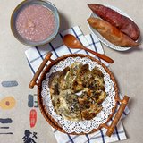 早餐²⁰²³/₁₁ ₃₀☁️
紫薯粥+梅干菜饼+烤红薯