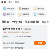 20250805 港股打新 最后六小时，中慧生物资金进场，上