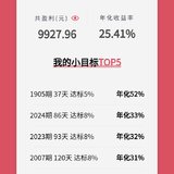 小目标年化25.41%