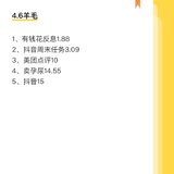 4.6羊毛及产假新规划