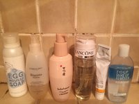  30++Inventory of skin care products in use for mixed dry skin+skin care experience