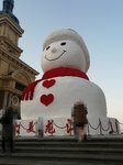 在尔滨，第一次见到大雪人