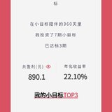 我的小目标收益22.1%