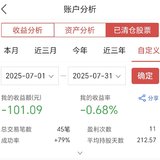2025年7月：窟窿又大一点点