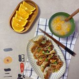 早餐²⁰²⁴/₁ ₀₈☁️
煎饺+红薯小米粥+橙子