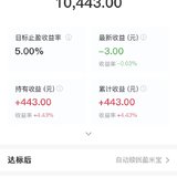 开心啊，我的小目标达标赚钱了！