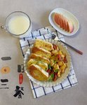 早餐🍡²⁰²³/₁₀ ₁₉
煎馒头片+烤土豆香肠+米糊