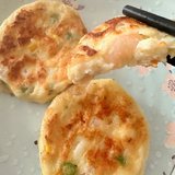 今日早餐，虾饼配八珍粉