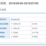 7月信用卡账单