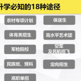 高考升学必知的18种途径&该如何提前规划的建议