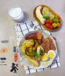 早餐²⁰²⁴/₀₄ ₂₃🌧
红薯+烤南瓜+煎土豆+鸡蛋