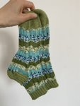 温暖的手织毛线袜