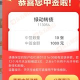 中了个新债