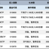 长牛计划第176次定投安排