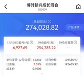 今年表现比较好的一只：博时新兴成长